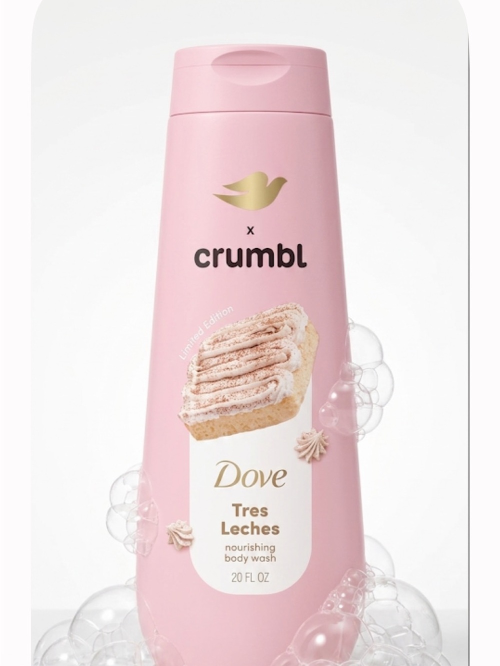 Crumbl Tres  Leches Nourishing Body Wash -new